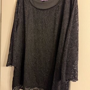 Roaman’s Lace Stretch Women's Top